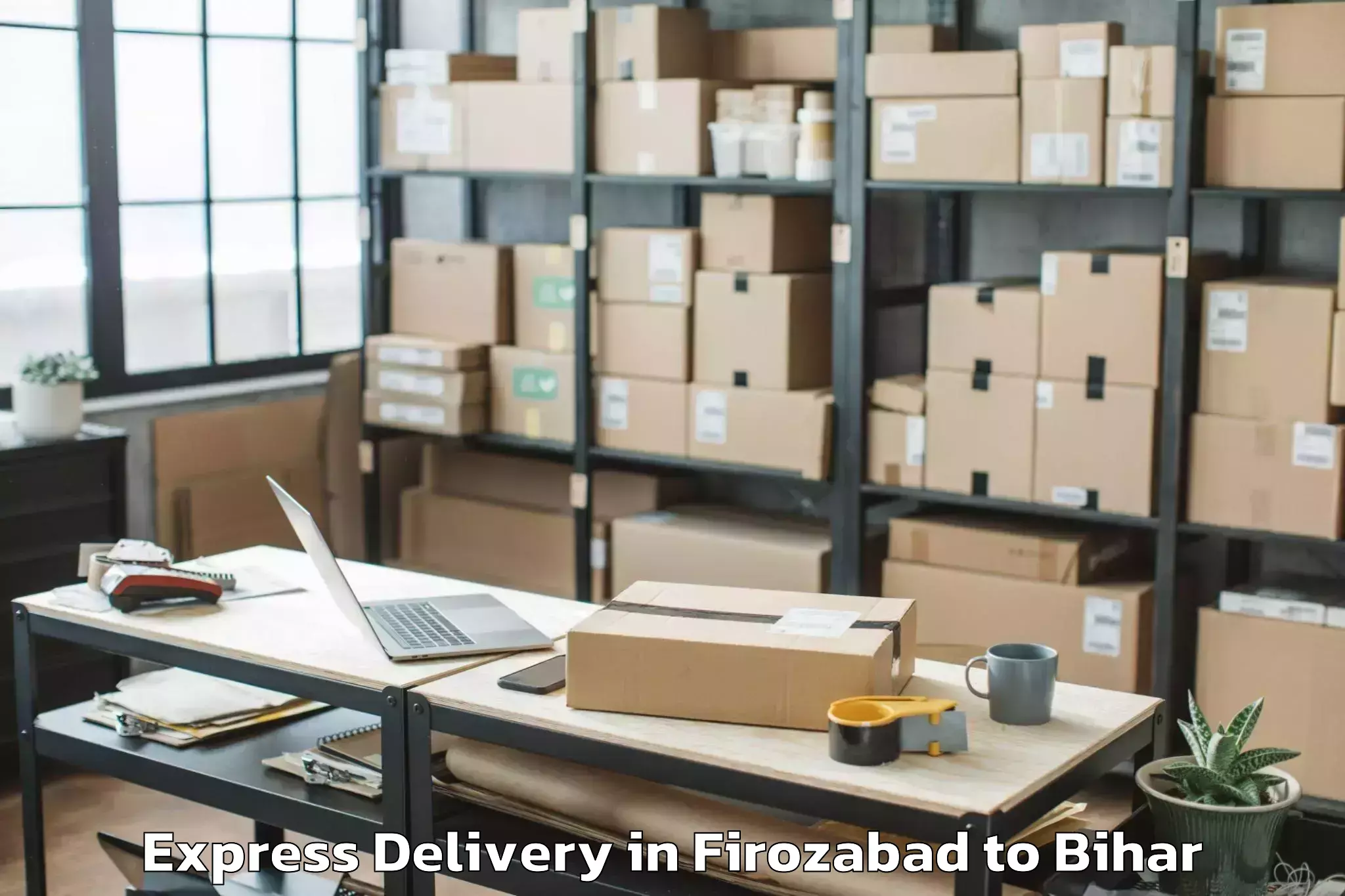 Top Firozabad to Ghorasahan Express Delivery Available